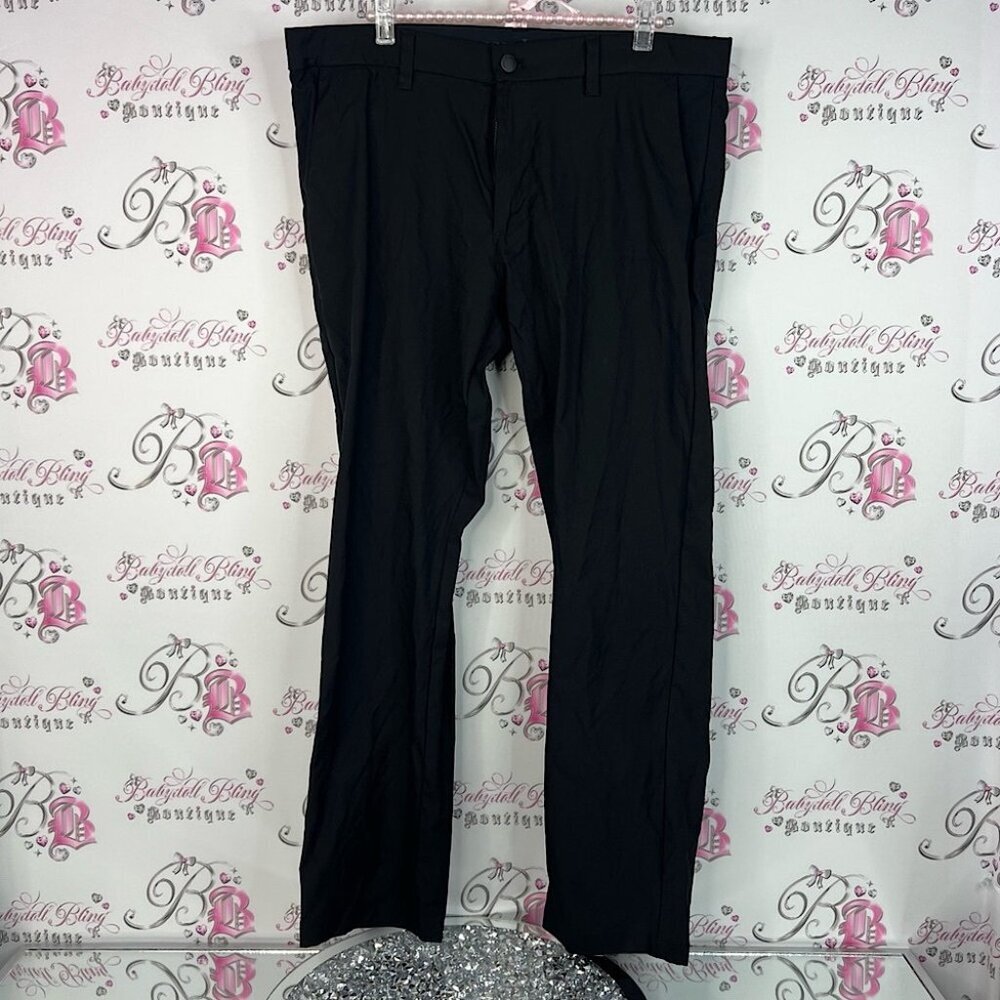English Laundry pants dressy classic business Men's Black Dress Pants